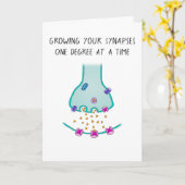 Ich denke Neuron Synapse Karte (Gelbe Blume)