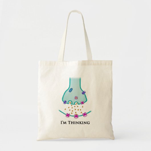 Ich denke Neuron Synapse Tragetasche (Vorne)