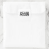 Ich denke nicht, bevor ich spreche - sarkastisch quadratischer aufkleber (Tasche)