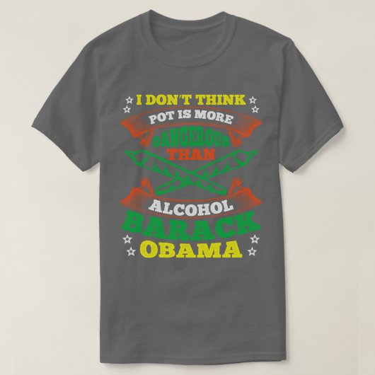 Ich denke nicht, dass Pot gefährlicher ist als Alk T-Shirt (Design vorne)