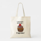 Ich denke nur an den Kuchen Tragetasche (Rückseite)
