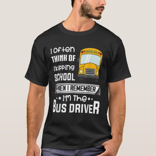 Ich denke oft daran, den lustigen Busfahrer der Sc T-Shirt (Vorderseite)