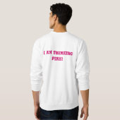 Ich denke Rosa! Sweatshirt (Schwarz voll)