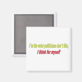 Ich denke selbst magnet (Vorderseite/Rückseite)