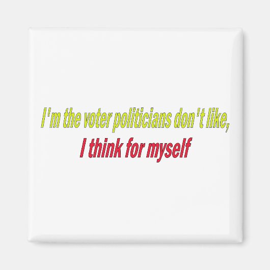 Ich denke selbst magnet (Vorne)