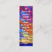 Ich denke, Sie buchen Mark Prayer Card Telefonnummerkarte (Vorderseite)