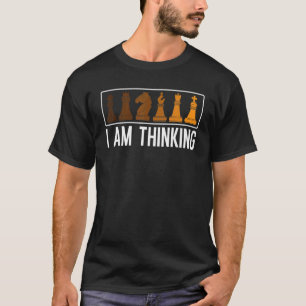 Ich denke, Sport Großmeister-Board-Spiel Schach P T-Shirt