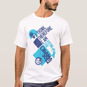 Ich denke Threfore, das ich - für Obama bin T-Shirt