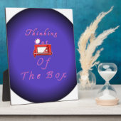 Ich denke über die Kiste hinaus. Fotoplatte (Seite)