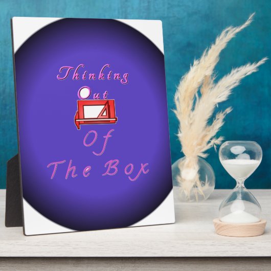 Ich denke über die Kiste hinaus. Fotoplatte (Seite)