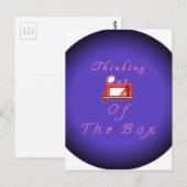 Ich denke über die Kiste hinaus. Postkarte (Vorne/Hinten)