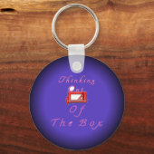 Ich denke über die Kiste hinaus. Schlüsselanhänger (Vorderseite)