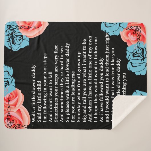 Ich denke, viele Väter würden diese Decke Liebe ge Sherpadecke (Vorderseite (Horizontal))