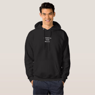 Ich denke zu viel - Cozy Quote Hoodie