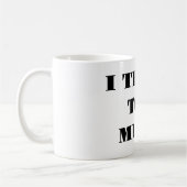 Ich denke zu viel - Kaffeetasse (Links)