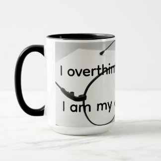 Ich denke zu viel nach tasse