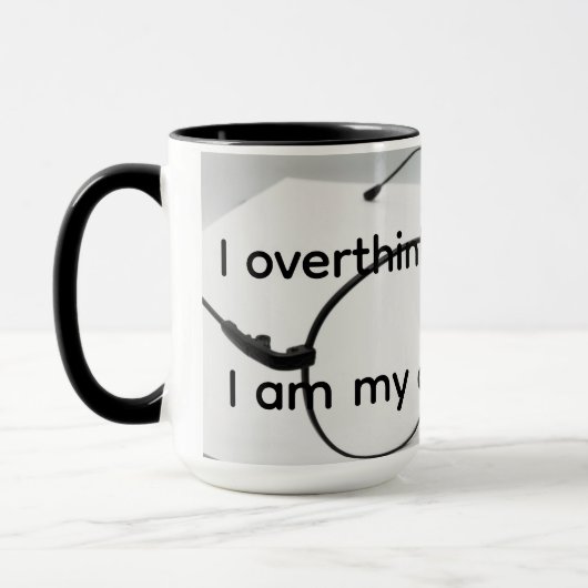 Ich denke zu viel nach tasse (Links)