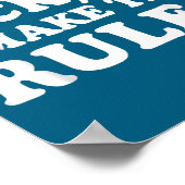 Ich Di Ck So Regeln Humor Poster (Ecke)