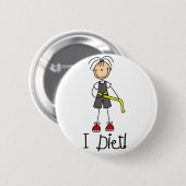 Ich Diät Knopf Button (Vorne & Hinten)
