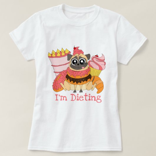 Ich Diät T-Shirt (Design vorne)