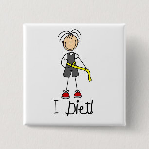 Ich Diät T-Shirts und Geschenke Button