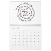 Ich  dich... Ein Jahr der Liebe Kalender (Mär 2027)
