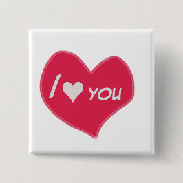 “Ich❤️Dich Herz – Süßes romantisches Geschenkdesig Button