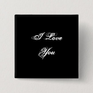  Ich  dich. In einem Skript-Schriftart.Schwarz und Button