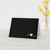 Ich ♥ dich, Karte (Gelbe Blume)