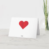 Ich dich so sehr feiertagskarte (Rückseite)