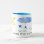 Ich dich zum Mond und zu den Sternen... Tasse (Zentrum)