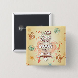 Ich dich zum Mond und zurück Button
