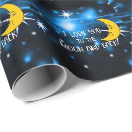 Ich  dich zum Mond und zurück - Starry Sky Geschenkpapier
