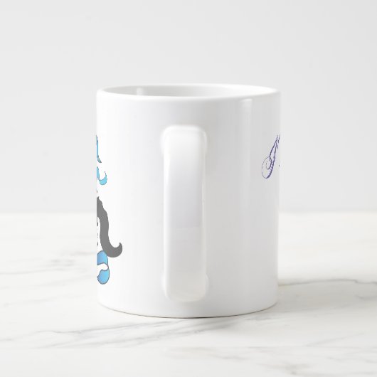 Ich dich zur Mond-Back-Sinti und Roma-Tasse Jumbo-Tasse (Rückseite)