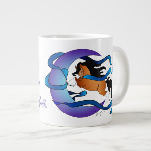 Ich dich zur Mond-Back-Sinti und Roma-Tasse Jumbo-Tasse