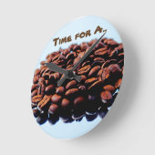 Ich die Kaffeemaschine Runde Wanduhr (Winkel)