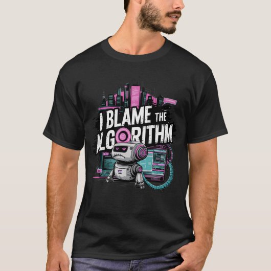 🤖 ich die Schuld an den Algorithmus Digital Conte T-Shirt (Vorderseite)