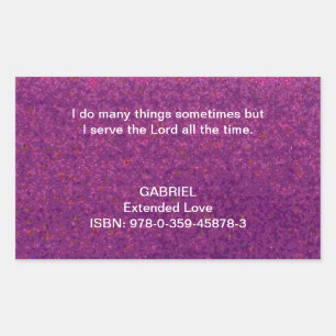 Ich diene den Lord ständig. Rechteckiger Aufkleber