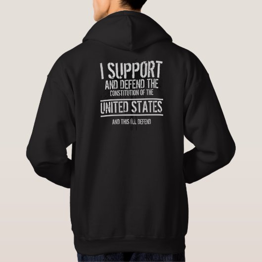Ich diene niemandem hoodie (Rückseite)