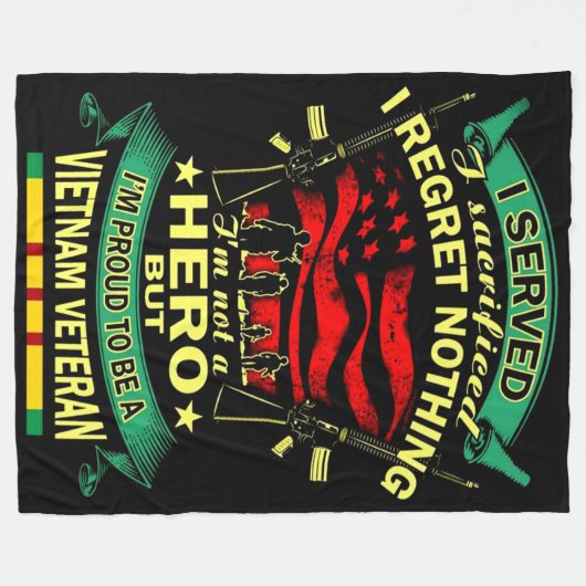 ICH DIENTE FLEECEDECKE (Vorderseite (Horizontal))