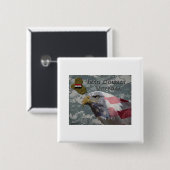Ich diente - Irag Combat Veteran Button (Vorne & Hinten)