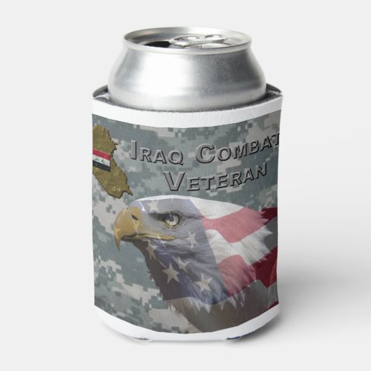 Ich diente - Irag Combat Veteran Dosenkühler (Kanne Vorderseite)