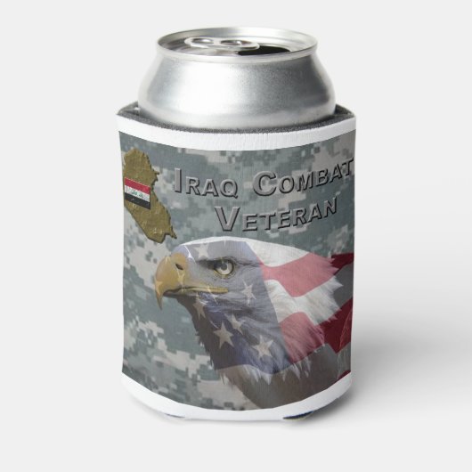 Ich diente - Irag Combat Veteran Dosenkühler (Kanne Rückseite)