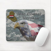 Ich diente - Irak-Kampf-Veteran Mousepad (Mit Mouse)
