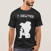 Ich diente: Soldat T-Shirt (Vorderseite)