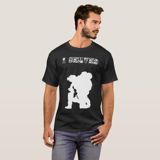 Ich diente:  Soldat T-Shirt (Vorne ganz)