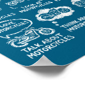 Ich Dinge Freizeit Biker Motorrad Poster (Ecke)