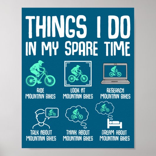 Ich Dinge Freizeit Mountainbike Poster (Vorne)