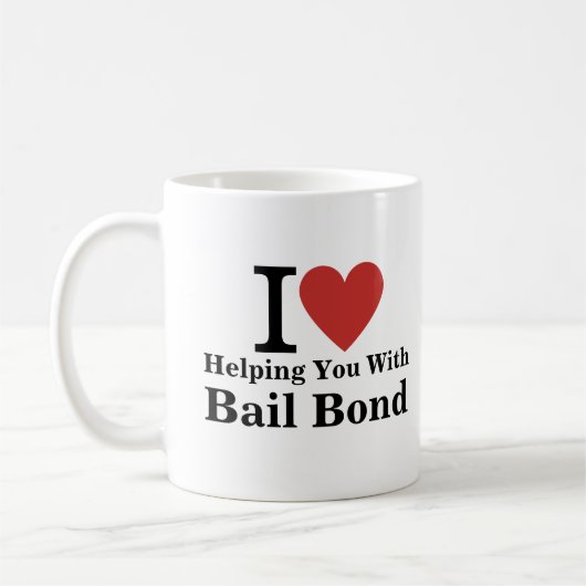 Ich ❤️ dir mit der Tasse von Bail-Bonds helfen (Links)
