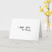 Ich  dir so viel, handschriftlich karte (Gelbe Blume)